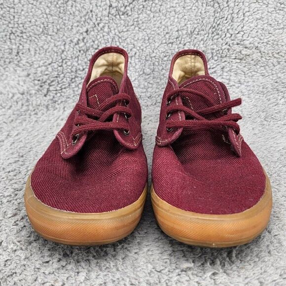 Gravis Women's Booties Sz 8 Maroon Canvas Lace Up Casual Shoes Preppy - Picture 2 of 10